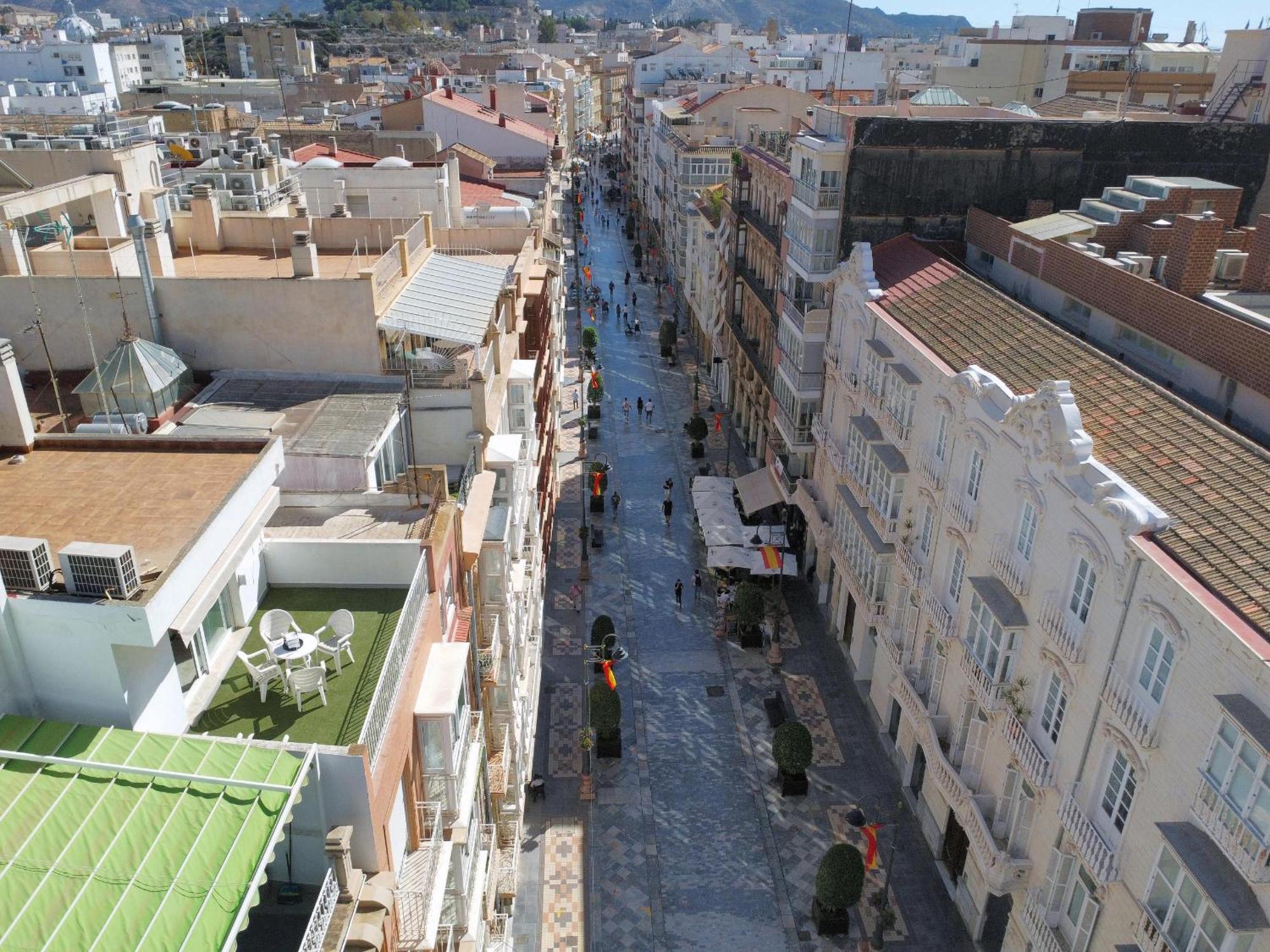 Atico A Cartagena Centro Historico Parking Apartment Luaran gambar
