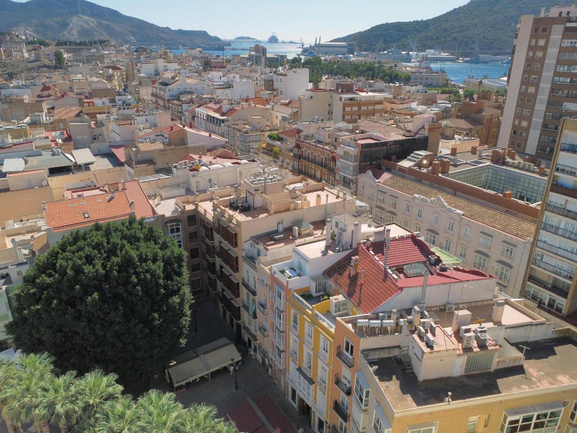Atico A Cartagena Centro Historico Parking Apartment Luaran gambar