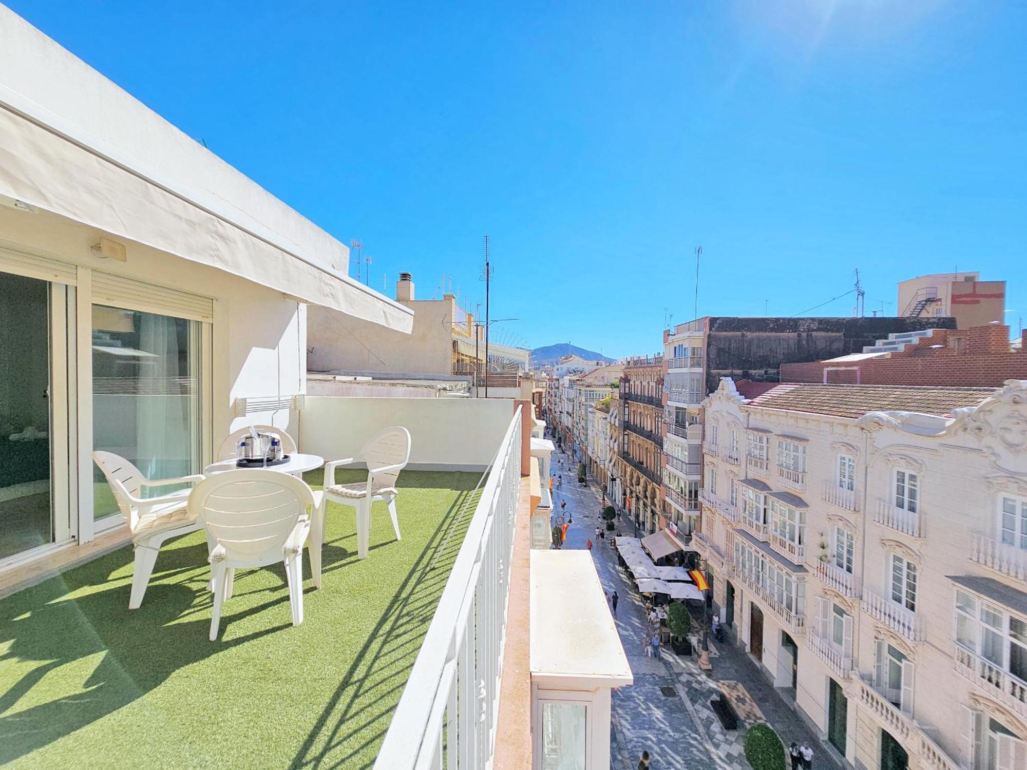 Atico A Cartagena Centro Historico Parking Apartment Luaran gambar